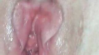 40 year old Mother I'd Like To Fuck bound up and creampied after being set free close up of her pierced creampied fur pie. - 15 image