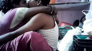 Indian wife romantic kissing ass - 2 image