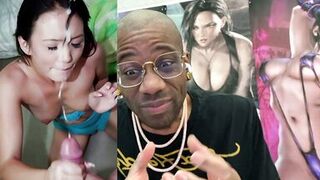 Watch two horny MILFs give petite Asian teen's bald pussy a hard pounding and facial - 10 image