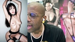 Watch two horny MILFs give petite Asian teen's bald pussy a hard pounding and facial - 6 image