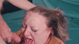 Watch Mycurves, the curvy MILF, get her hairy pussy destroyed while getting her ass gagged & balls deep destroyed by Romeo Strand - 14 image