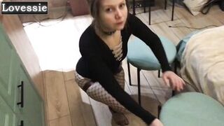 Watch Real Avocado & Lovessie humiliate each other's submissive roleplay in a deep-throating, gagging, foot fetish adventure - 12 image