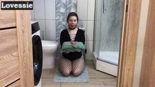Watch Real Avocado & Lovessie humiliate each other's submissive roleplay in a deep-throating, gagging, foot fetish adventure - 4 image